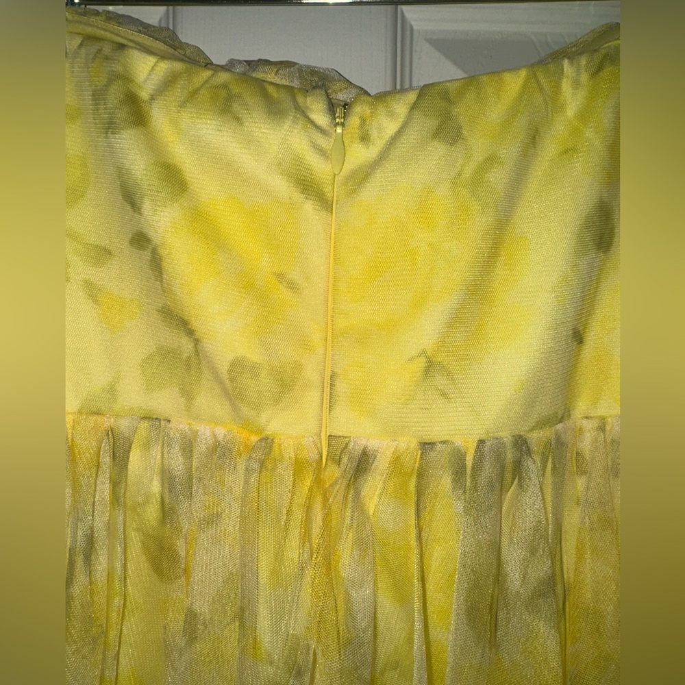 NWT Lulu's Yellow Floral Dress - Picture 6 of 7